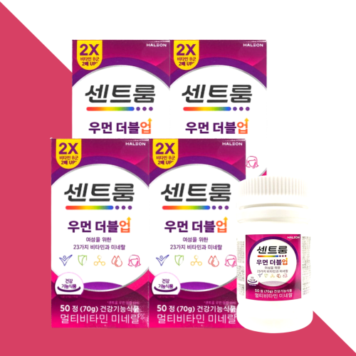센트룸 우먼 더블업 멀티비타민 미네랄 영양제 50정X4개
