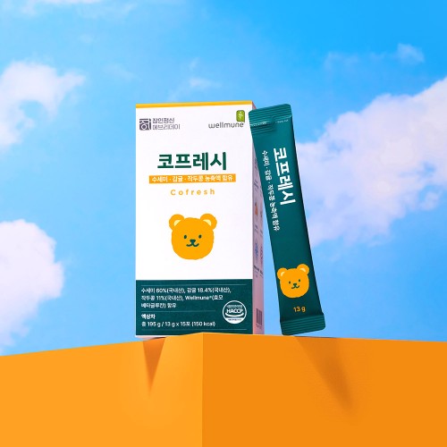 넵다 건강💖 국내산 100% 수세미즙 작두콩즙 어린이 성인 베타글루칸 웰뮨 코프레시 15포, 1개