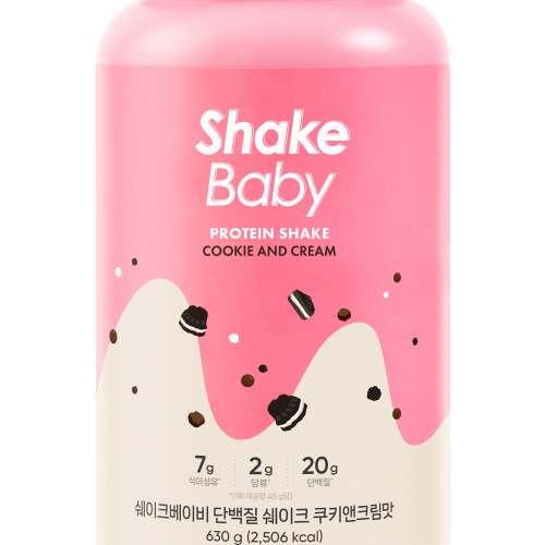 쉐이크베이비 2개 + 전용보틀 1개 딸기 초코 곡물 말차 보틀 맛있는 단백질 쉐이크