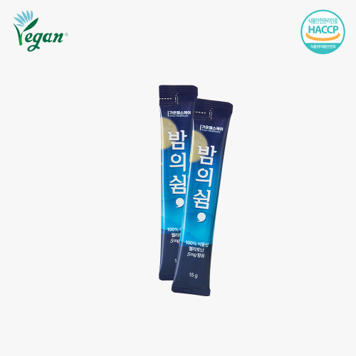 밤의쉼 식물성 멜라토닌 5mg 테아닌 가바 30포, 6개
