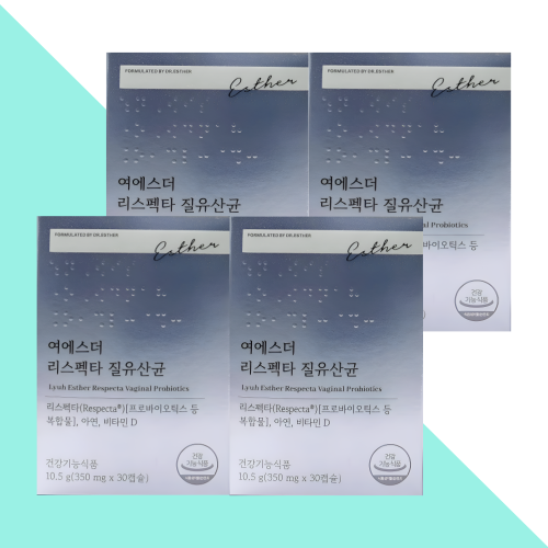 여에스터 리스펙타 질유산균 에스더포뮬러 30캡슐X4개