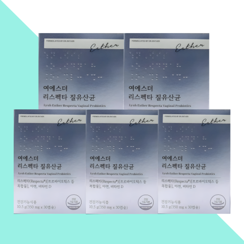 여에스터 리스펙타 질유산균 에스더포뮬러 30캡슐X5개