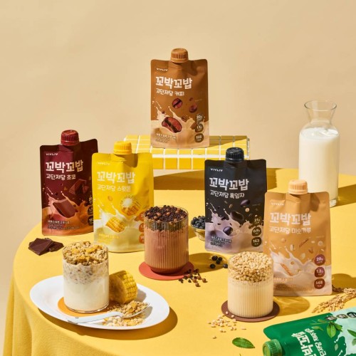 심으뜸 꼬박꼬밥 고단저당 단백질 쉐이크 1세트 말차, 40g, 7개