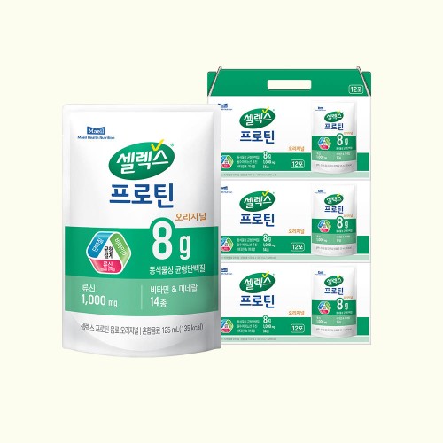 셀렉스 마시는 프로틴 음료 파우치 오리지널, 125ml, 36개