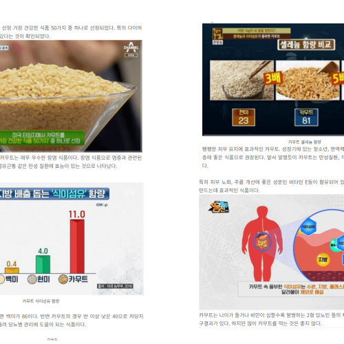 100만 역가 카무트효소 프리미엄 고소한 인절미맛 소화를 위한 작은 습관 270g, 1개